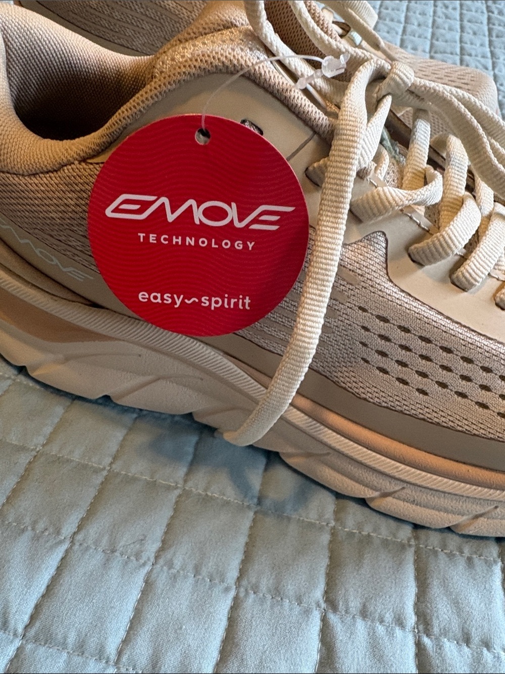 Easy Spirit EMOVE Denise Austin Women's Beige Athletic Sneakers - Picture 2 of 8